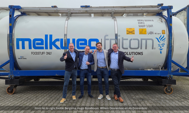 From Left To Right Fedde Bergsma, Hugo Rozeboom, Willem Doorenbos En Ab Doorenbos